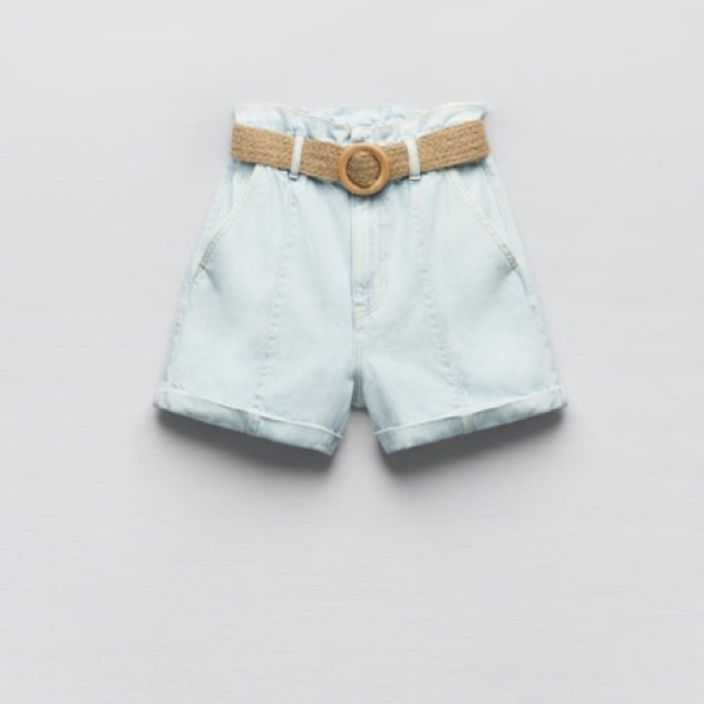 NWT Zara Paperbag Shorts
